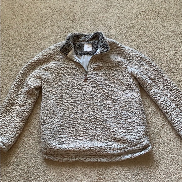 Thread & Supply Lazy Sunday Sherpa in Ivory Size S - Picture 2 of 4